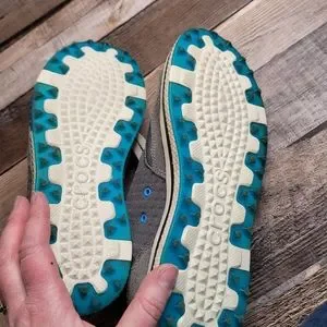Crocs Men\'s Golf shoes sz 9.5 Blue Gray leather lightweight CROCS | Shoes | Crocs Mens Golf Shoes Sz 95 Blue Gray  main image 4
